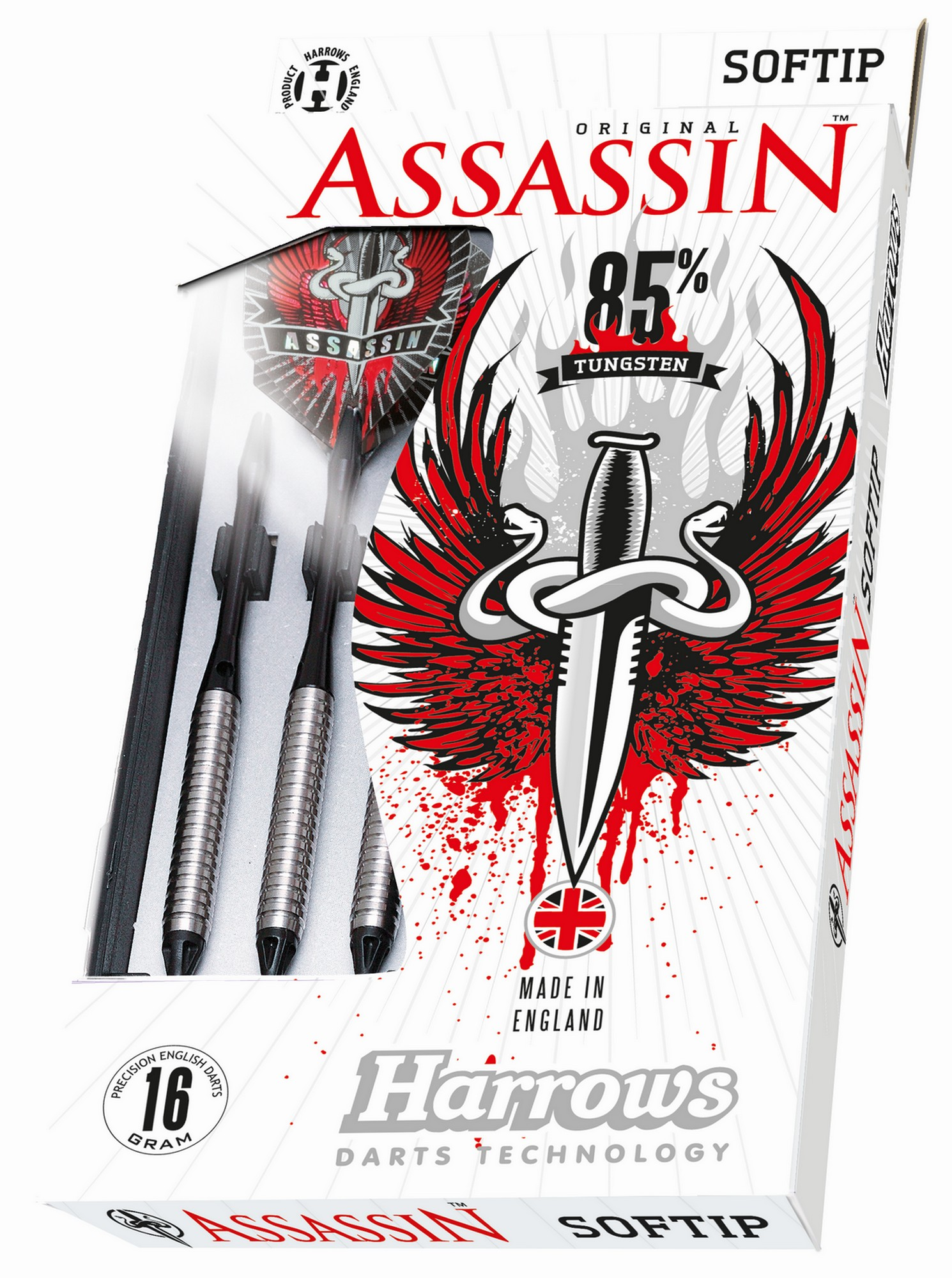 Harrows Softip Assassin 85% Style D 18gR